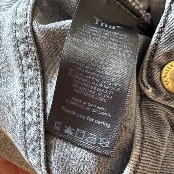 Aritzia Gray Denim Cargo Pants/Carpenter Jeans - Picture 5 of 7